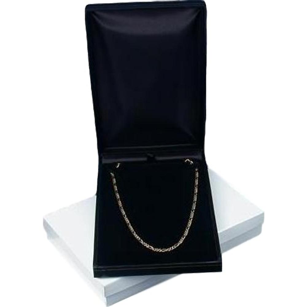 12 Necklace Boxes Black Leather Gift Showcase Display