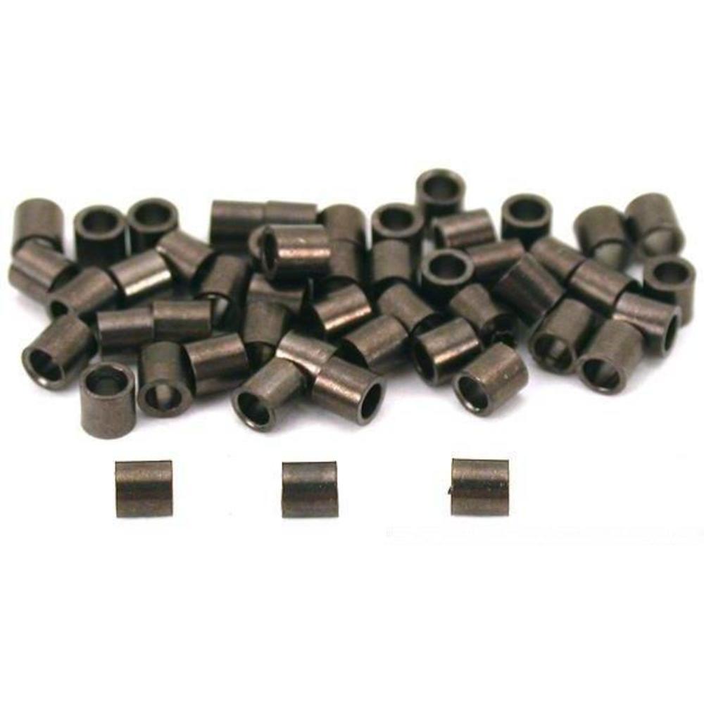 Crimp Beads Gun Metal Plated 2mm 50Pcs
