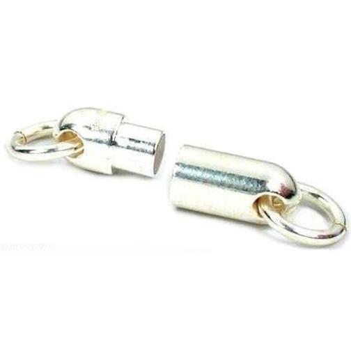 Tube Magnetic Clasp Sterling Silver 21mm