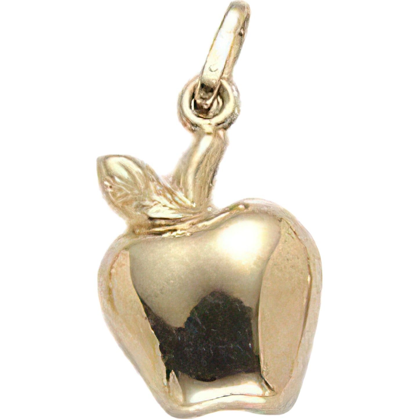 Apple Charm 14k Gold 17mm