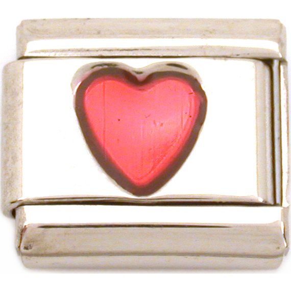 Heart Italian Charm Love Enamel Bracelet Love Jewelry