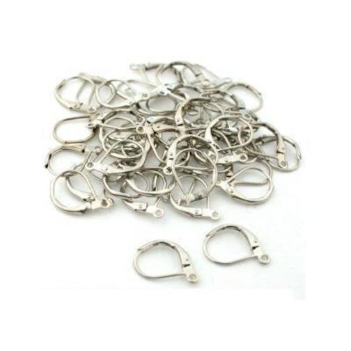 50 Lever Back Nickel Plated Earring Parts FindingKing