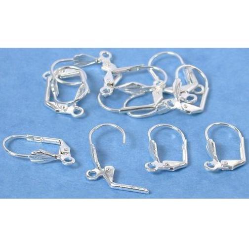 Leverback Earrings Silver Plated 18mm 6 Pairs