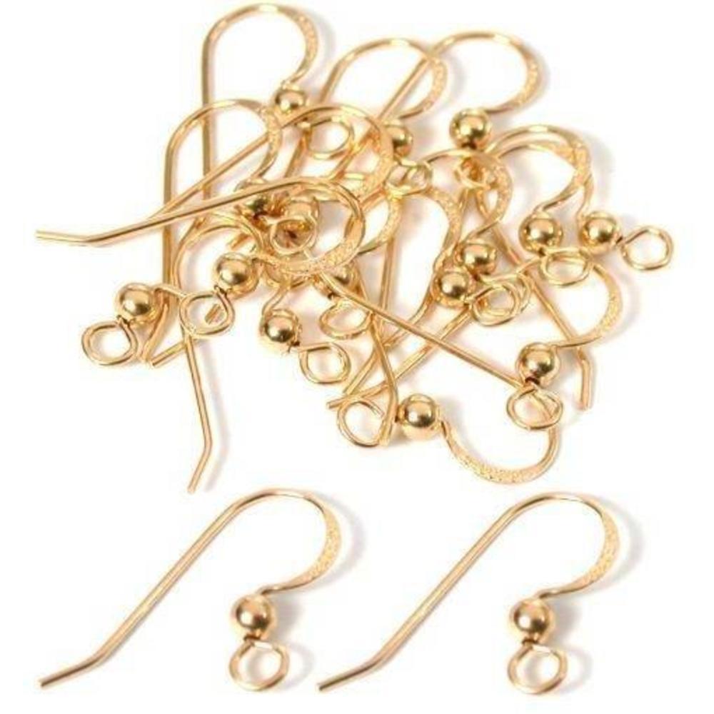 Shepherd Hooks Gold Filled 21 Gauge 14.5mm 8 Pairs