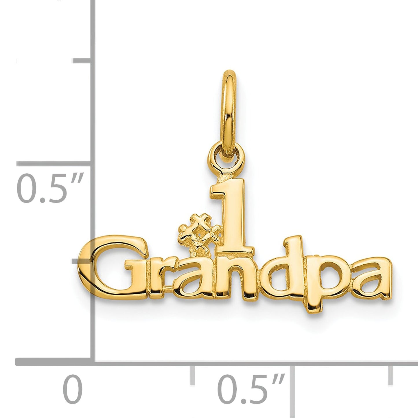 10K Gold #1 Grandpa Charm