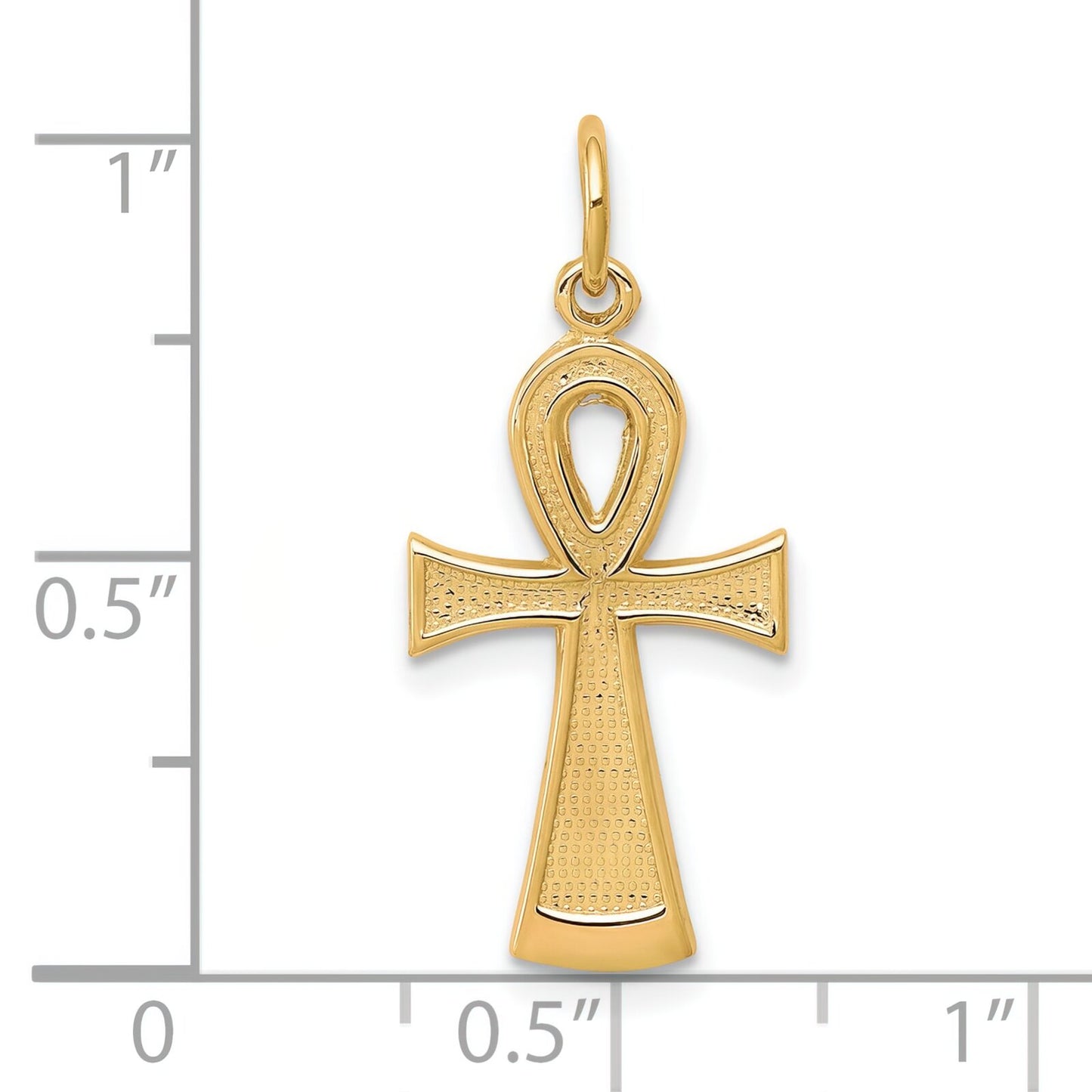 10K Gold Ankh Pendant