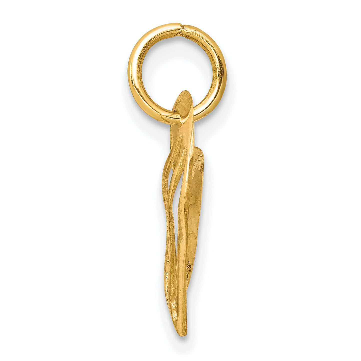 10K Yellow Gold Heart Charm