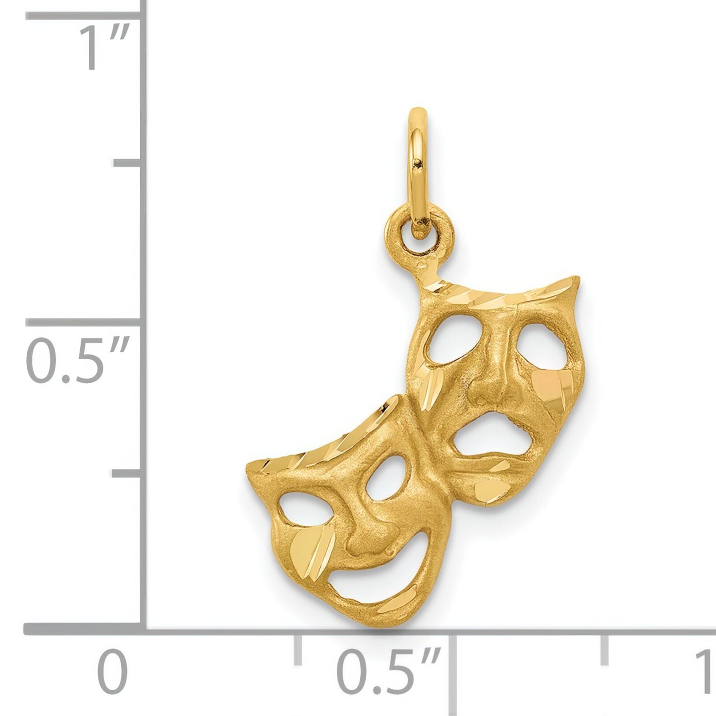 14K Yellow Gold Comedy & Tragedy Charm