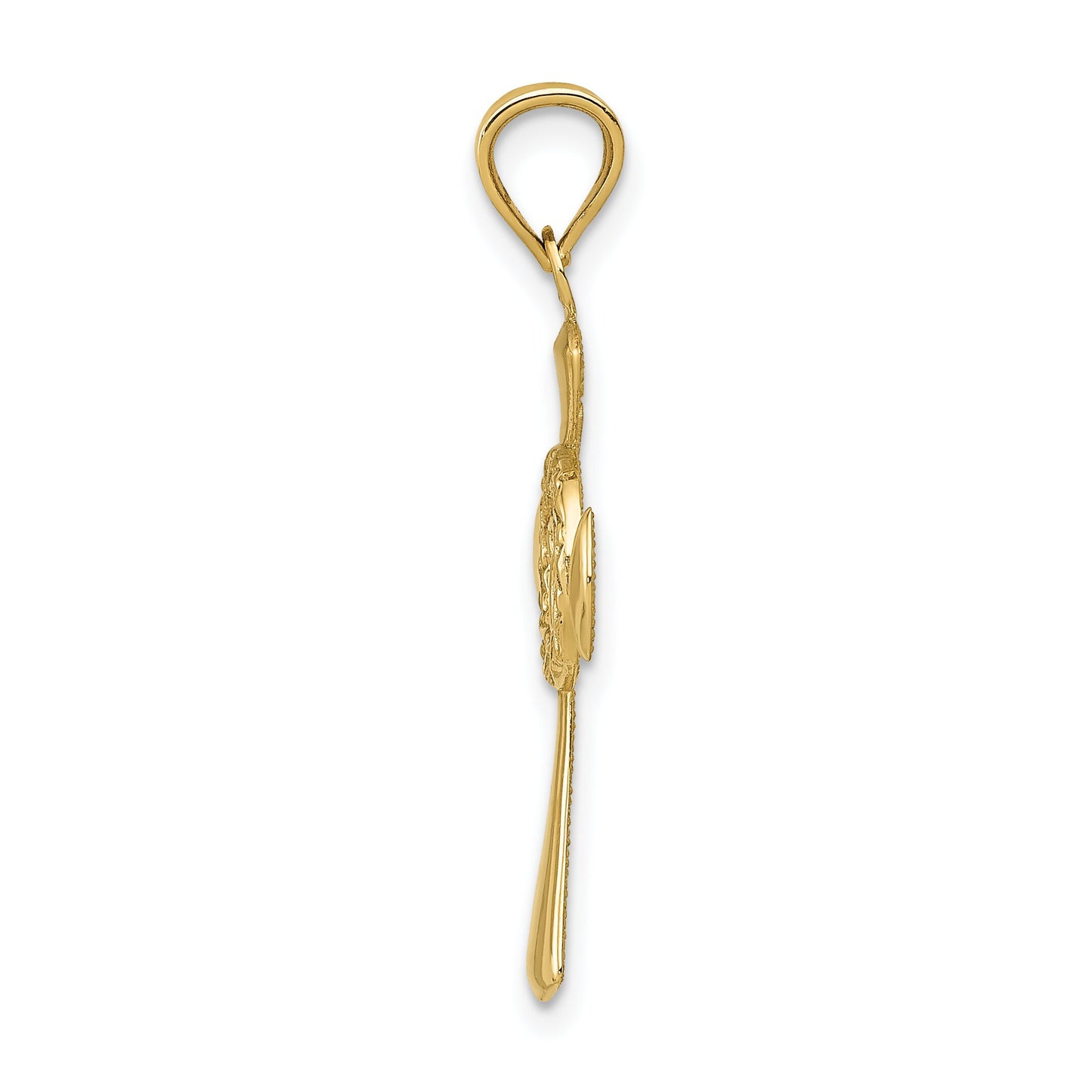 14K Gold Celtic Knot Cross Pendant