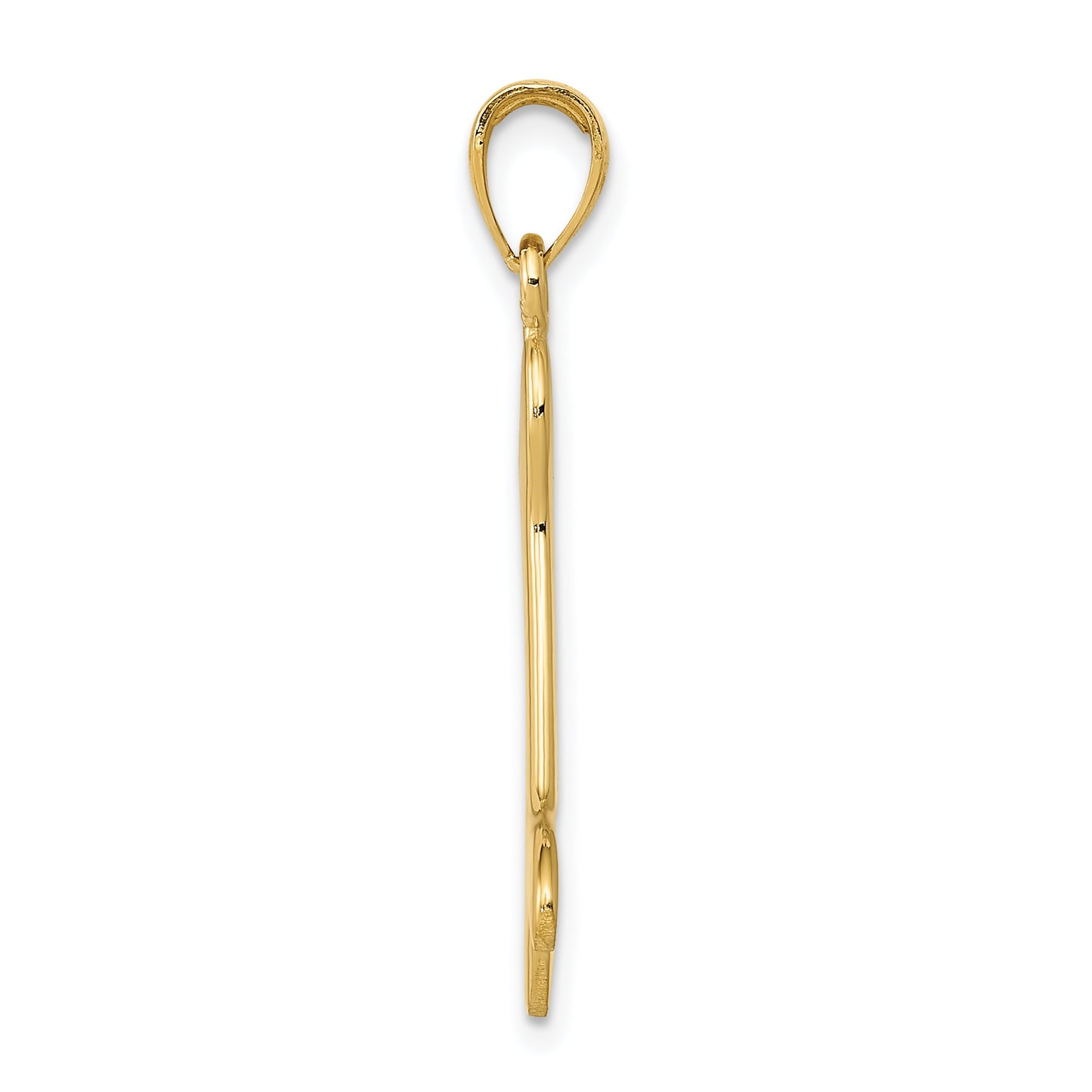 14K Gold Dog Bone Charm