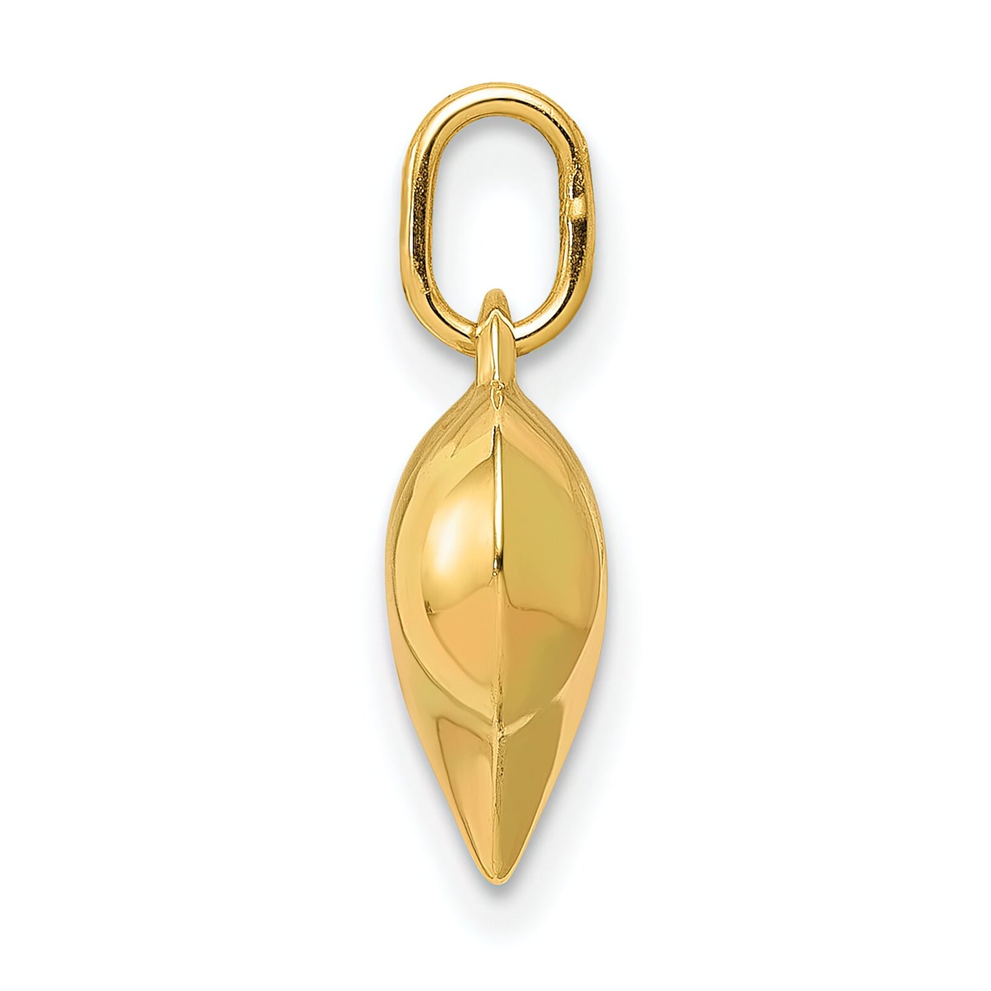 14K Gold Puffed Heart Charm