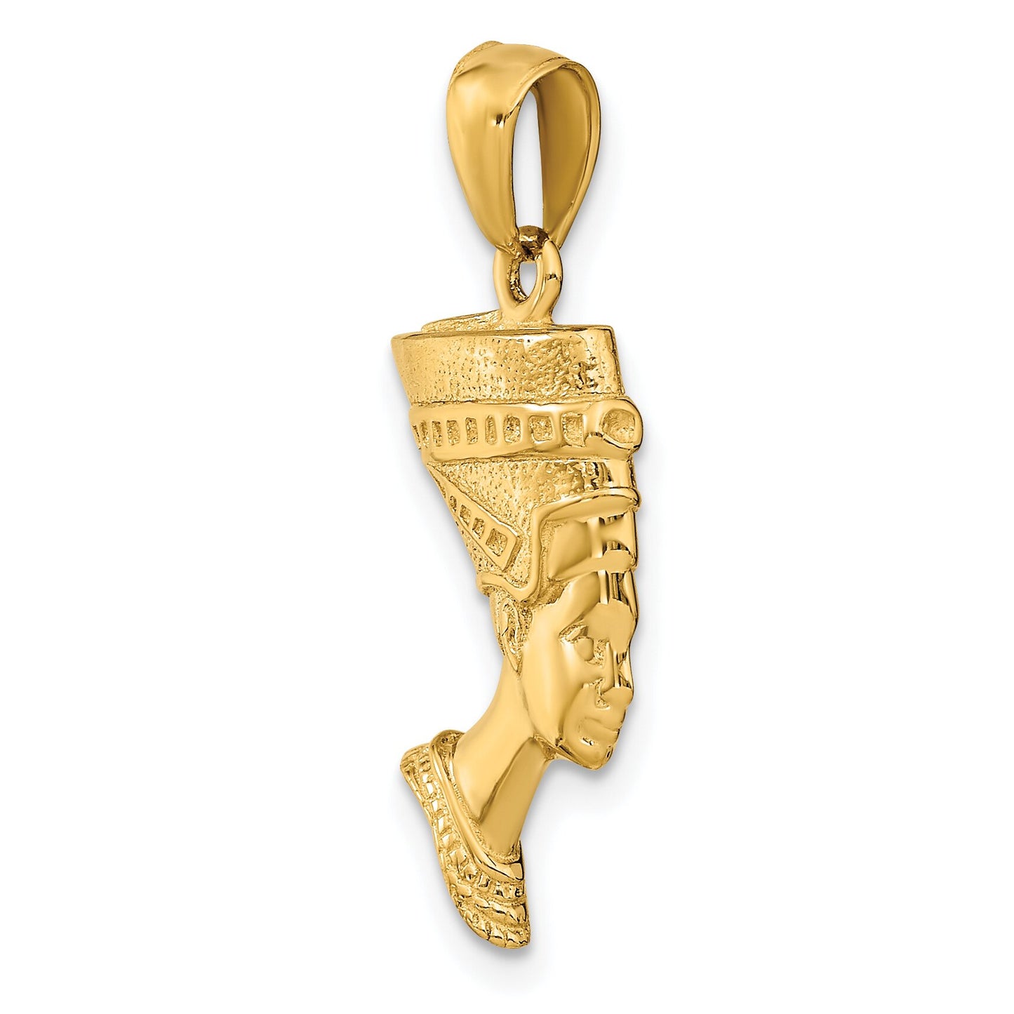 14K Gold 3D Queen Nefertiti Charm