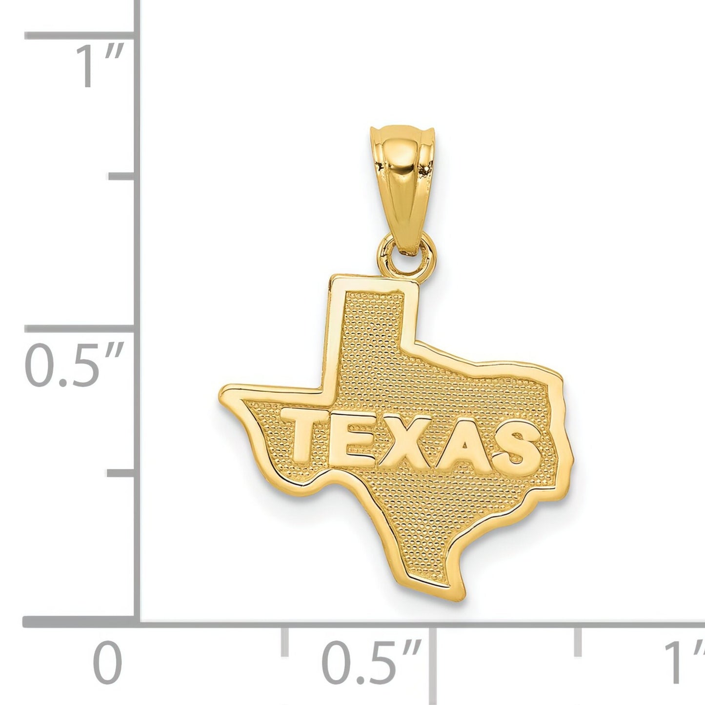 14K Gold State of Texas Charm