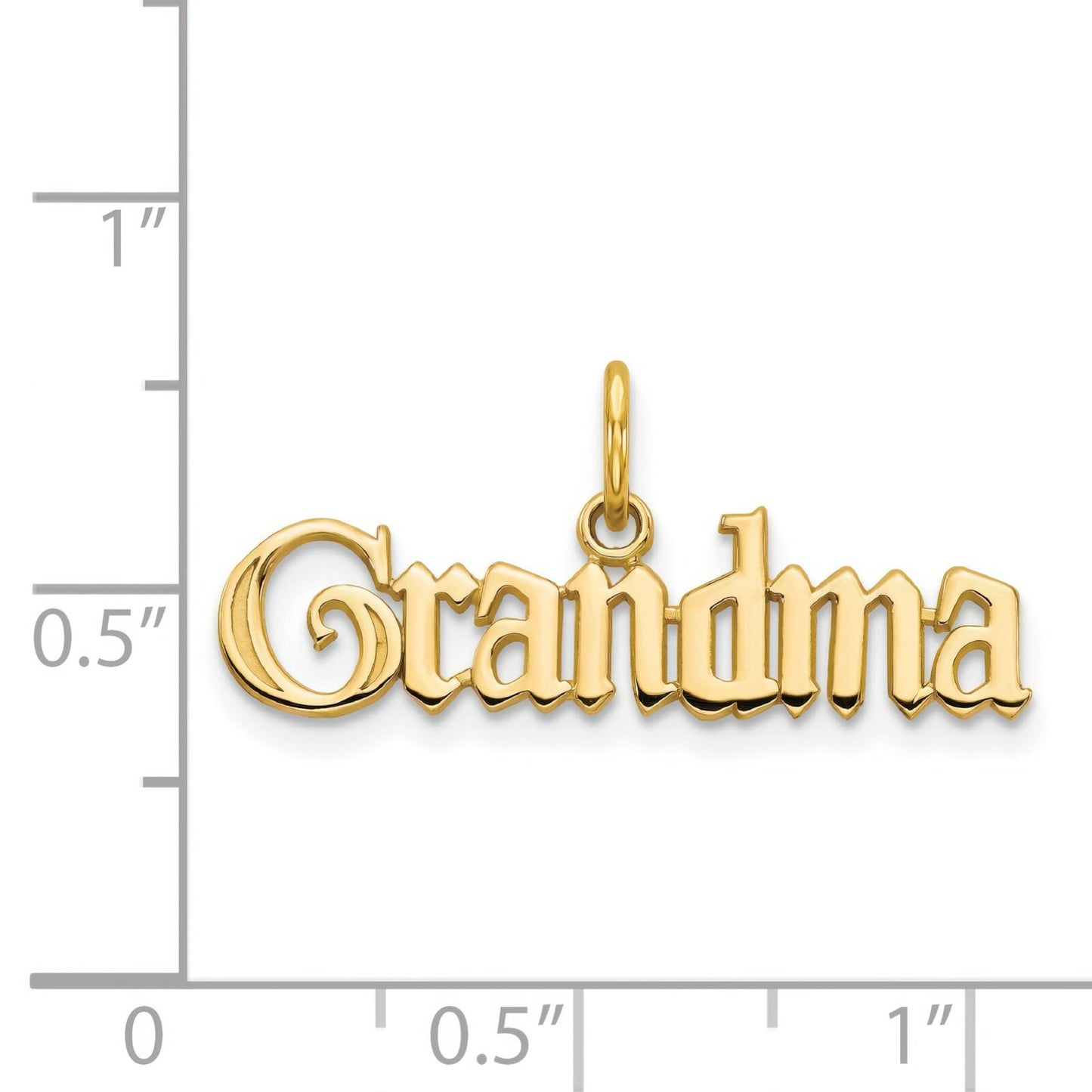 14K Gold Grandma Charm