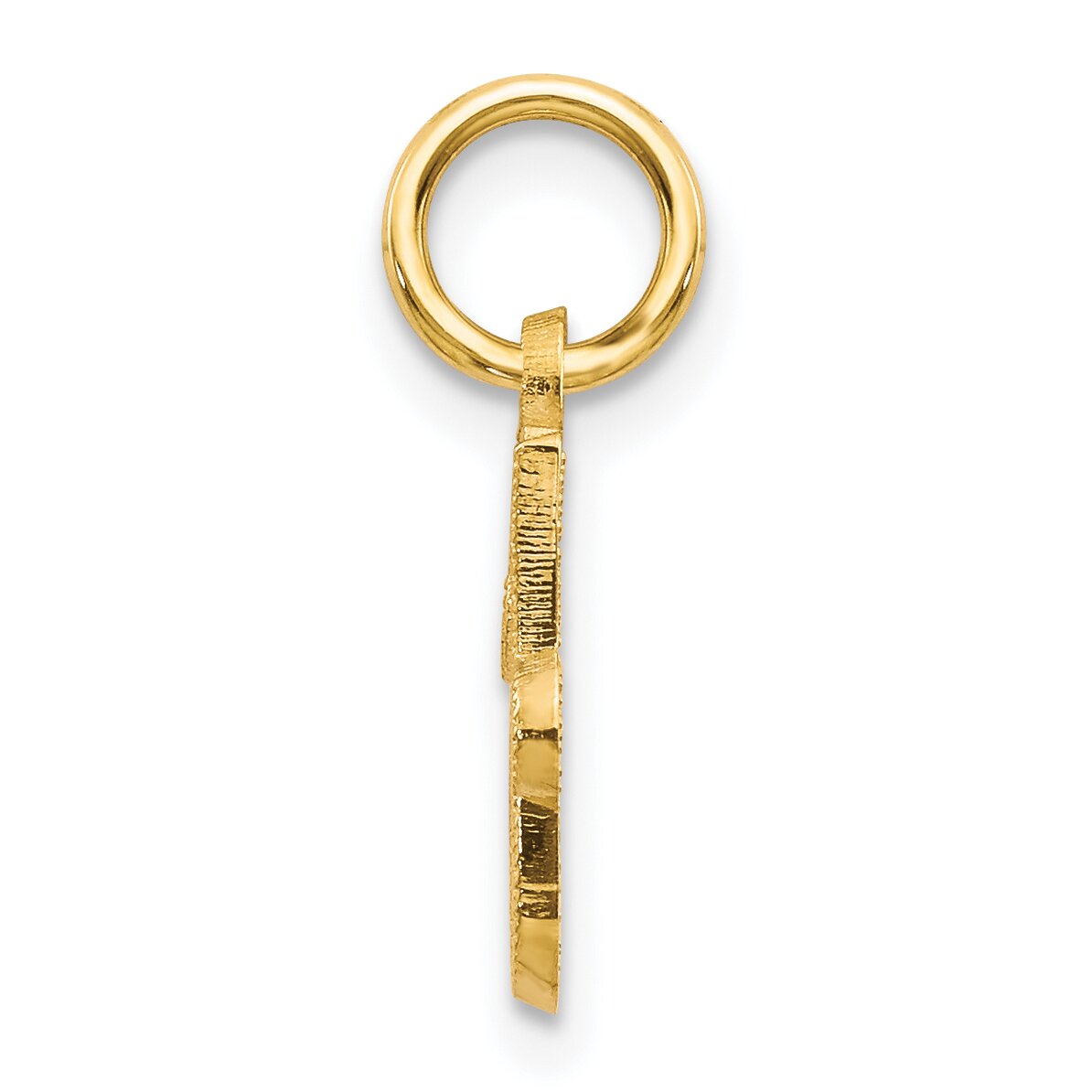 14K Gold Initial J Charm