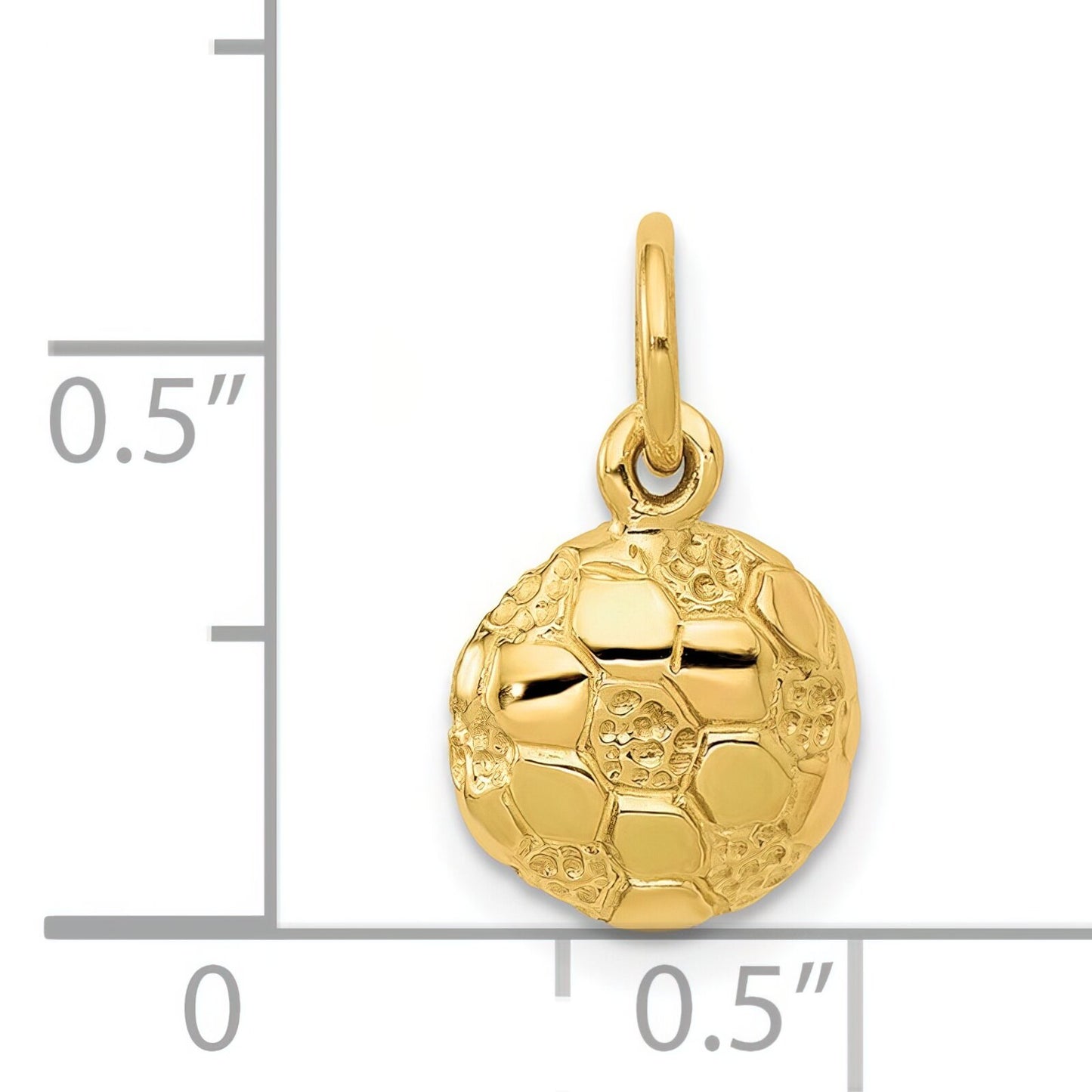 14K Gold Soccer Ball Charm