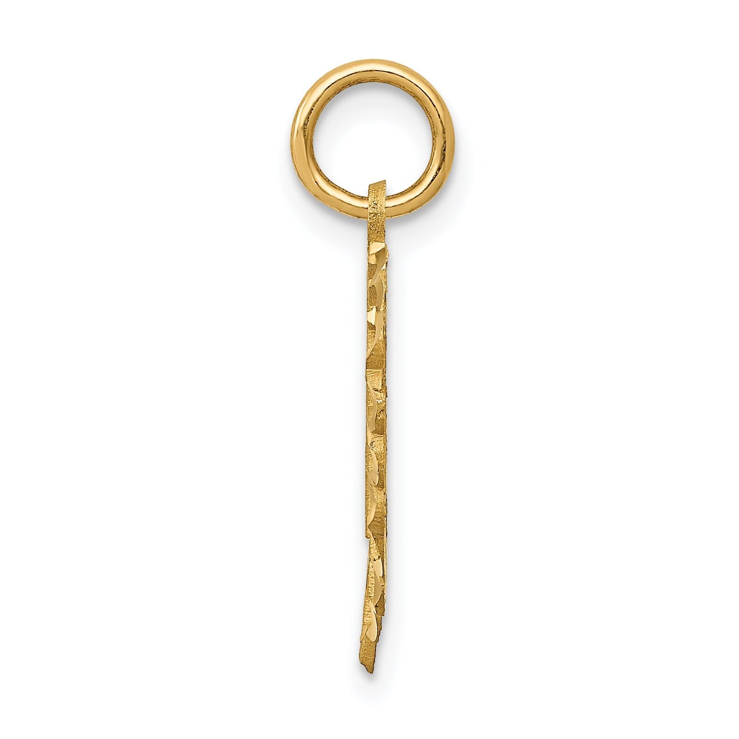 14K Gold 21 Heart Charm