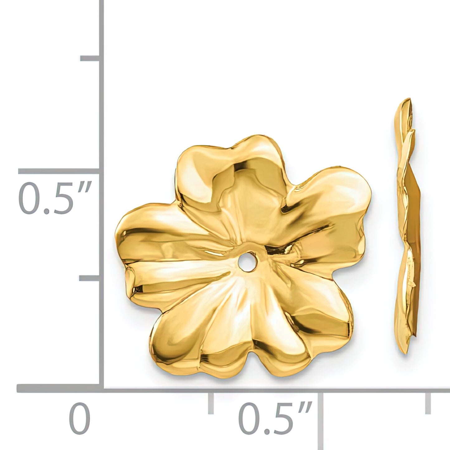 14K Gold Flower Earring Jackets