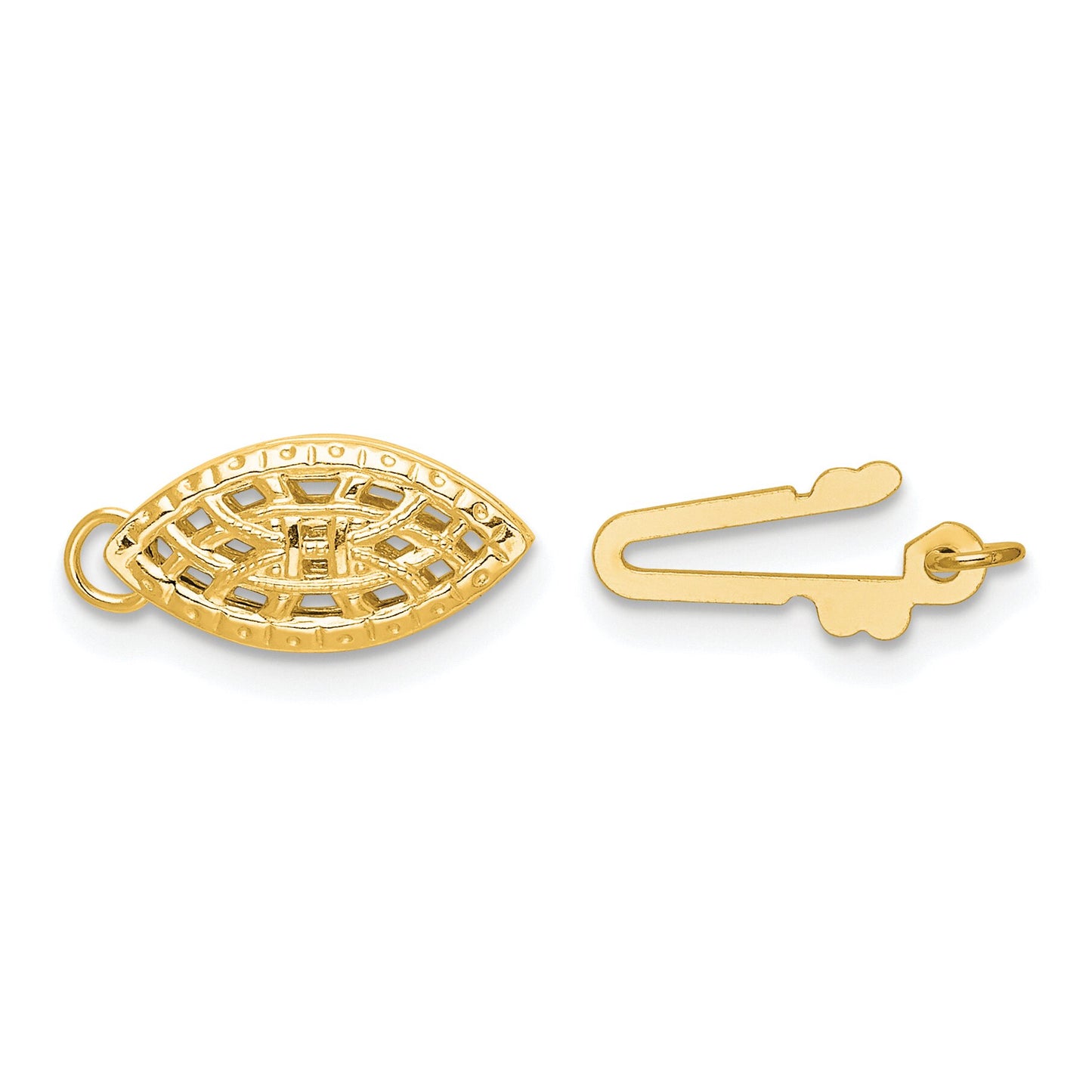 Gold Filled Filigree Pearl Clasp 12.3mm