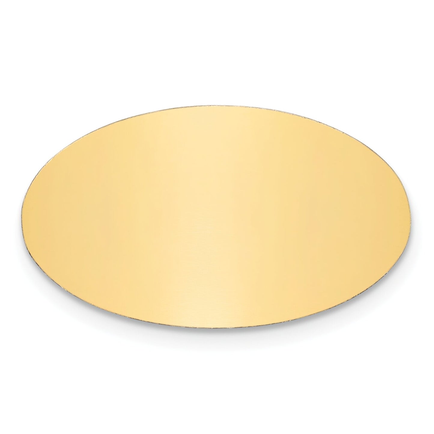 Brass Oval Engraving Plate 3/4"1 1/4"