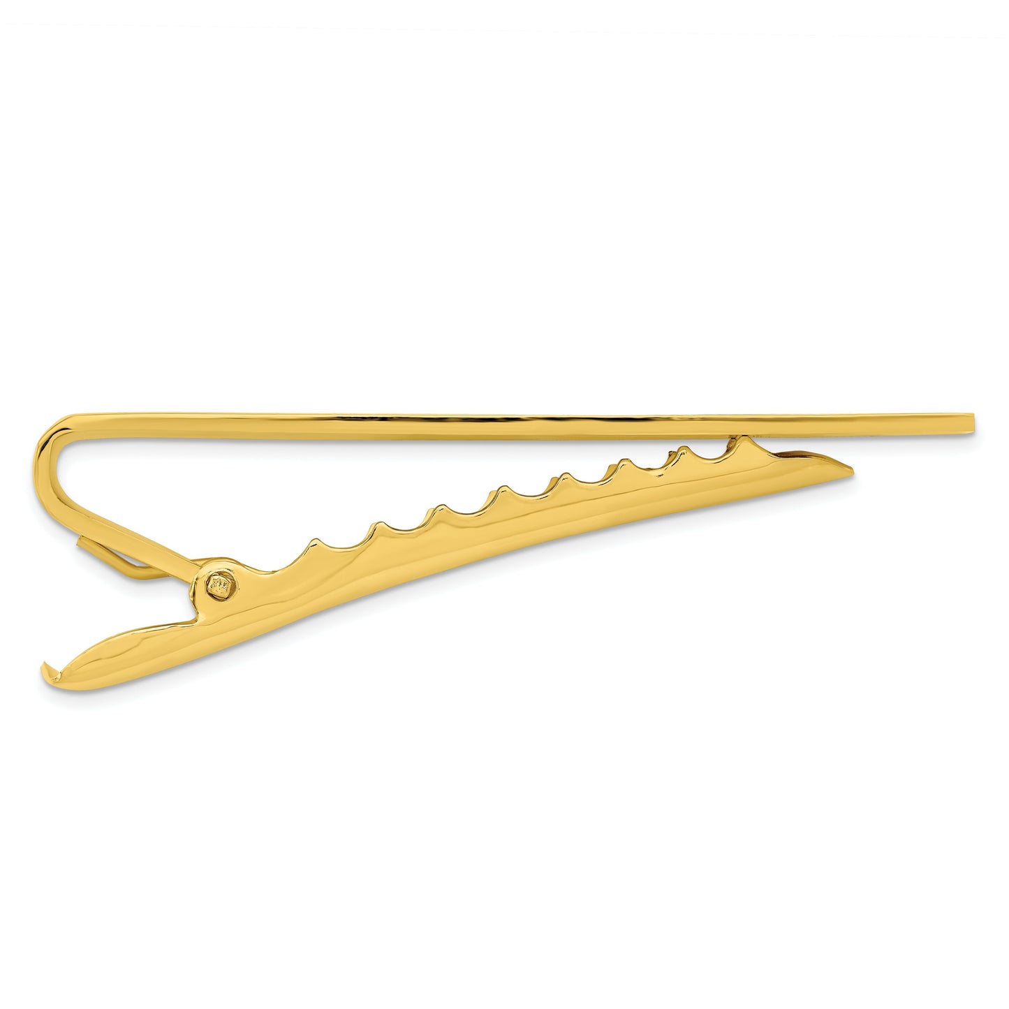Gold Plated 0.01 cttw Diamond Tie Bar