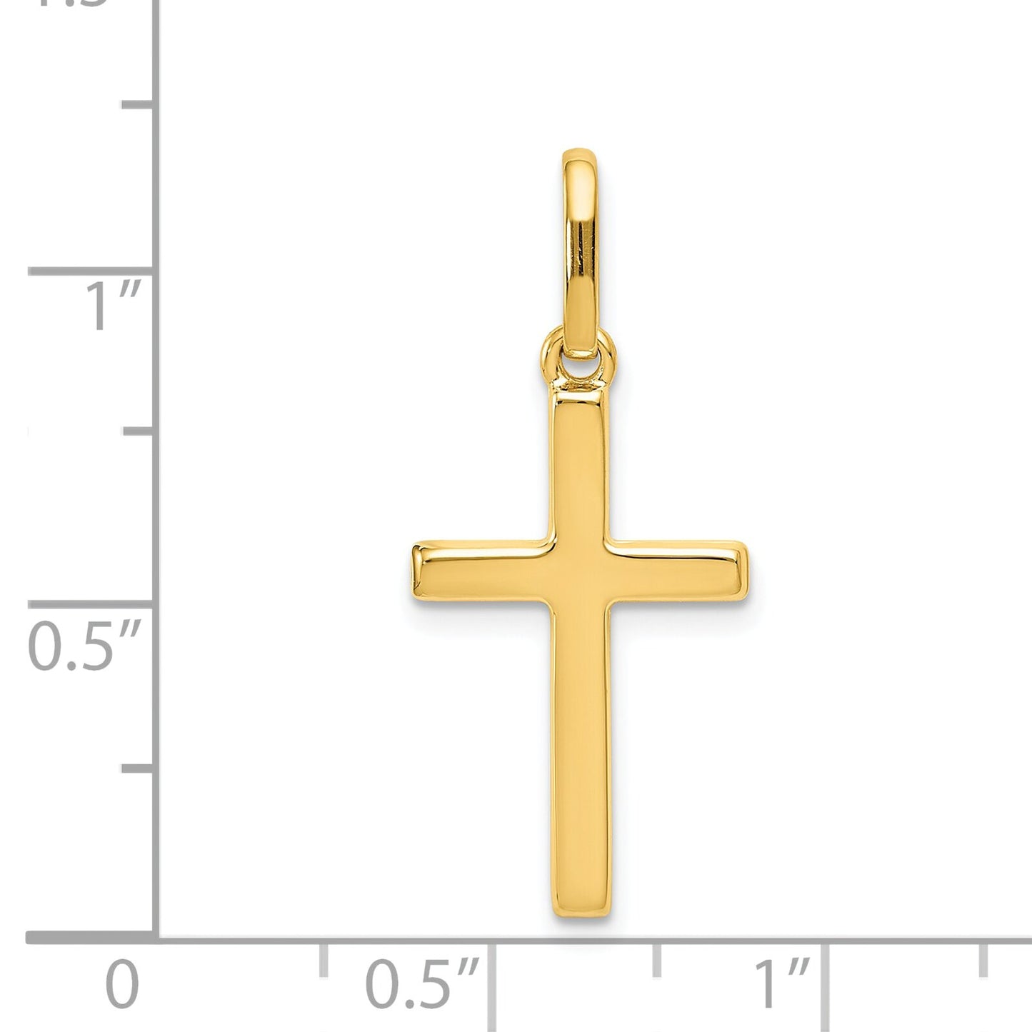 5 14K Yellow Gold Cross Pendant Charms