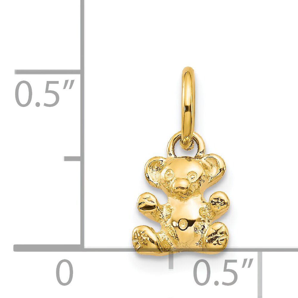 14K Gold Teddy Bear Charm