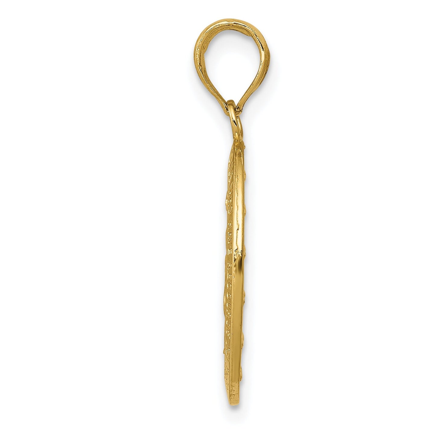 14K Gold Miraculous Medal Charm