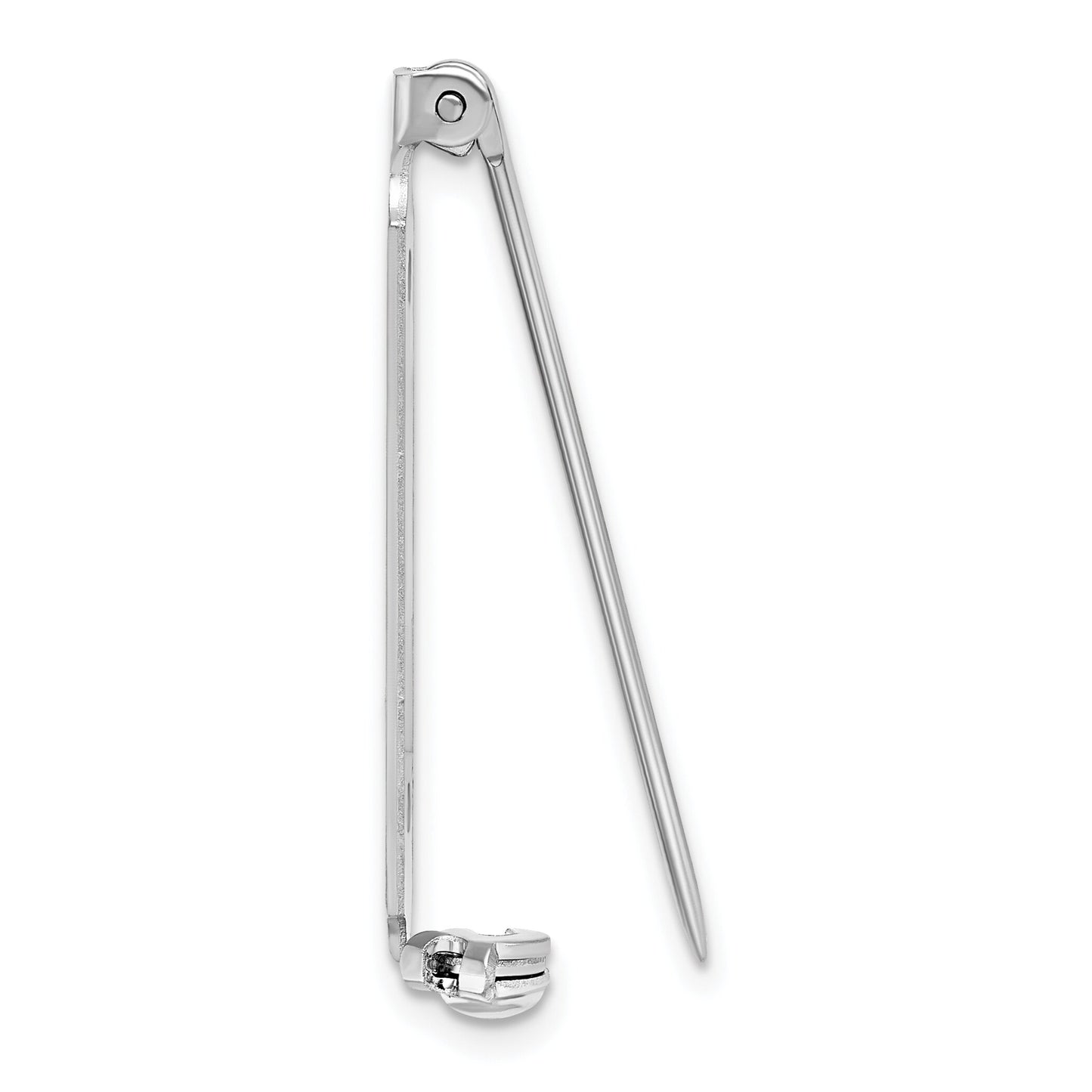 Nickel Silver Pin Back 1.25"