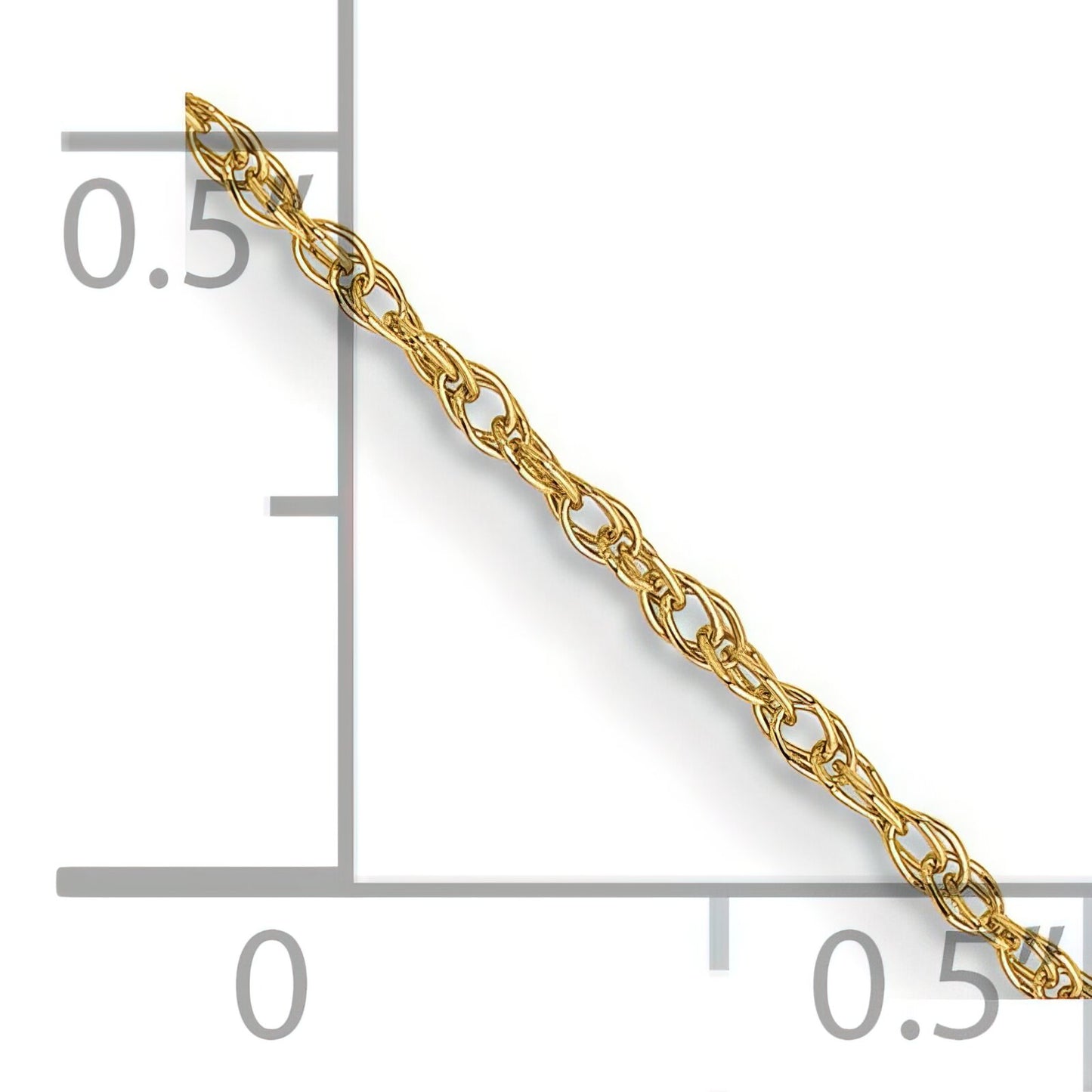 14K Gold .8mm Rope Chain