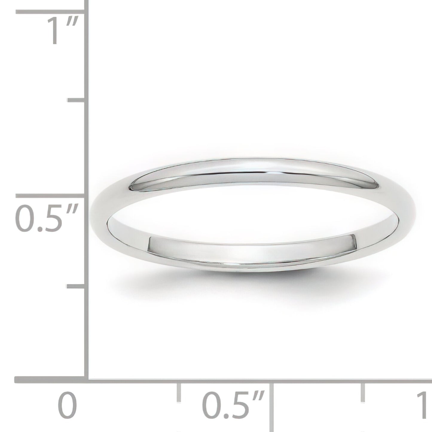 Platinum Round Wedding Band