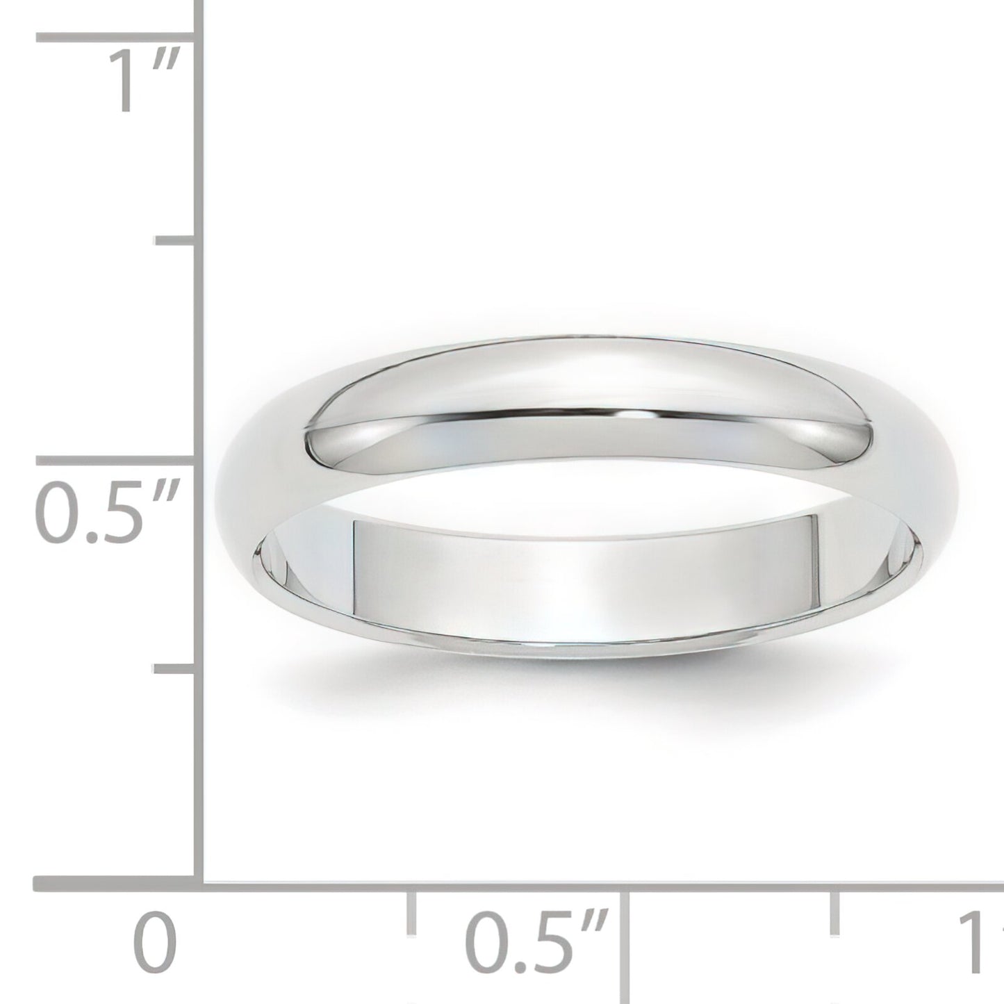 Platinum Round Wedding Band