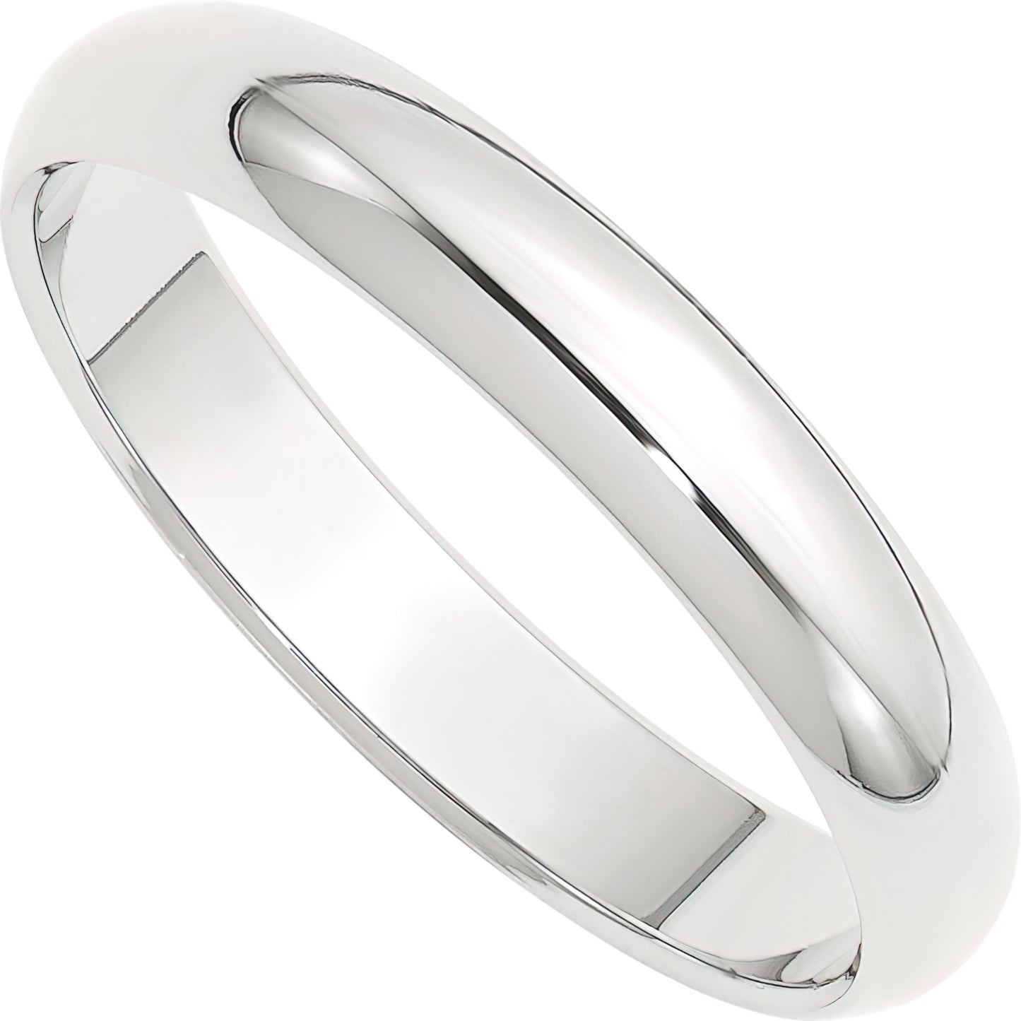 Platinum Round Wedding Band