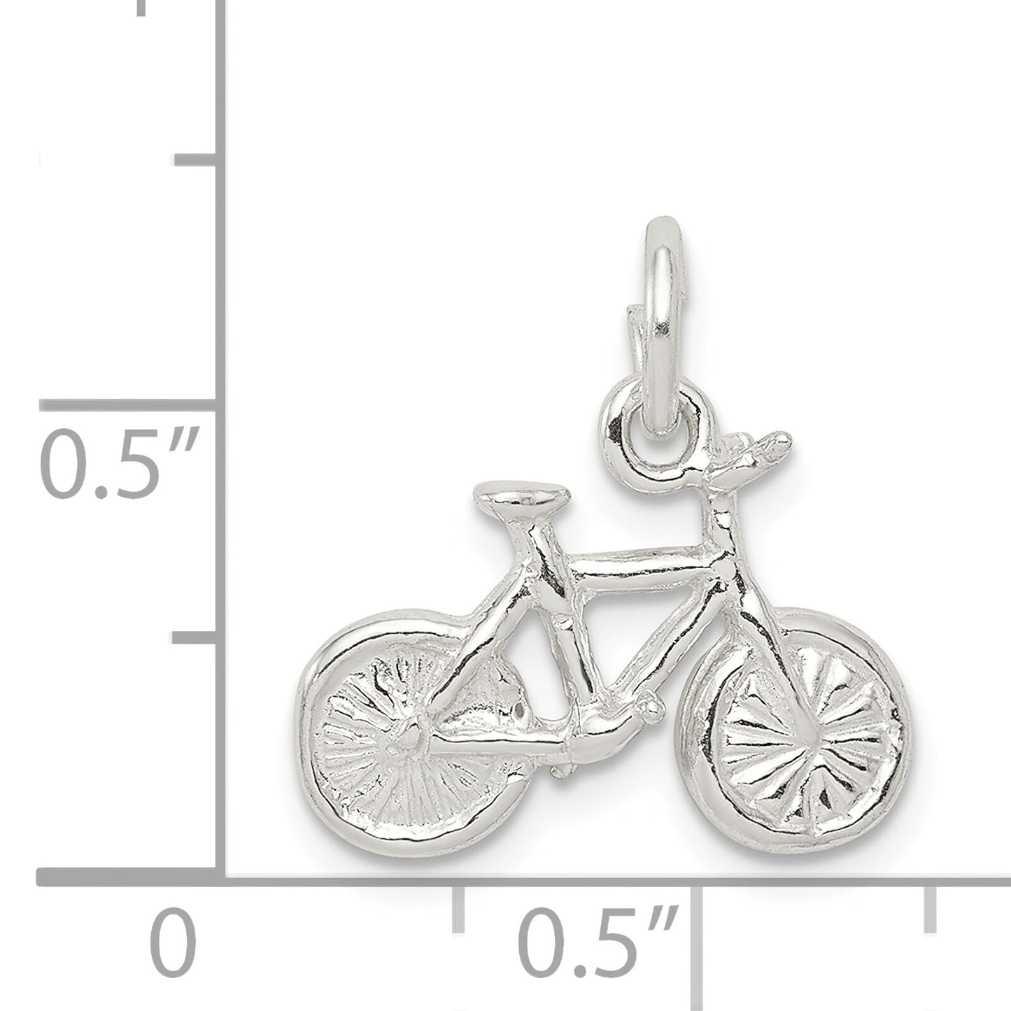 Sterling Silver Bicycle Charm Pendant Bike Jewelry