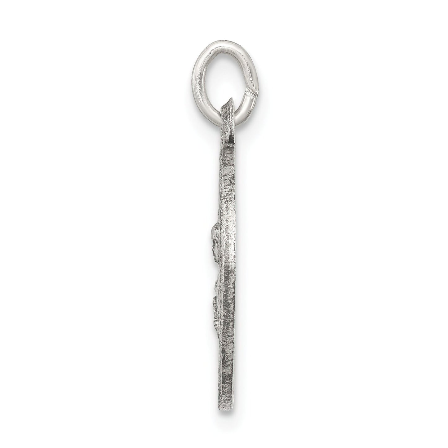Sterling Silver Saint Barbara Round Medal