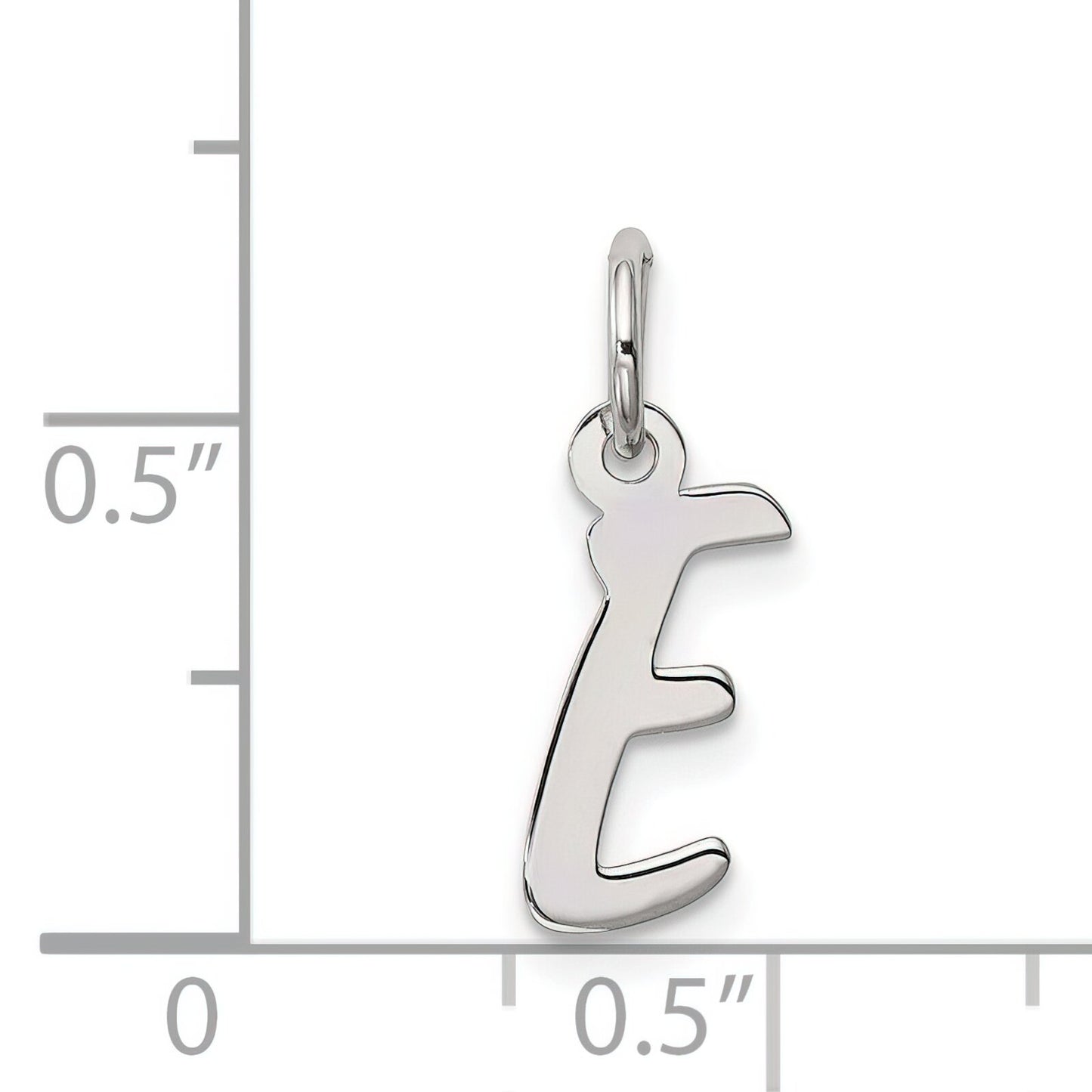 Sterling Silver Small Initial E Charm