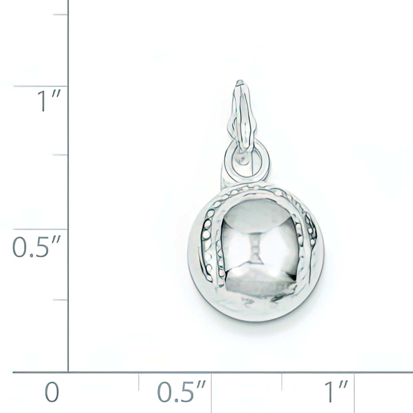 Sterling Silver Baseball Charm