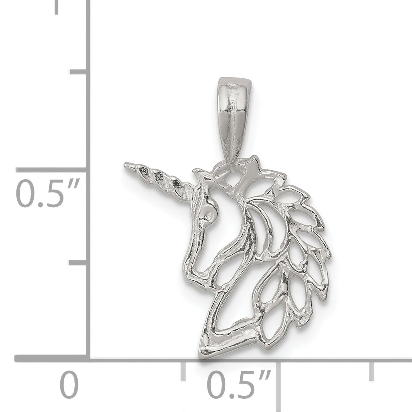 Sterling Silver Unicorn Charm Pendant Fantasy Jewelry