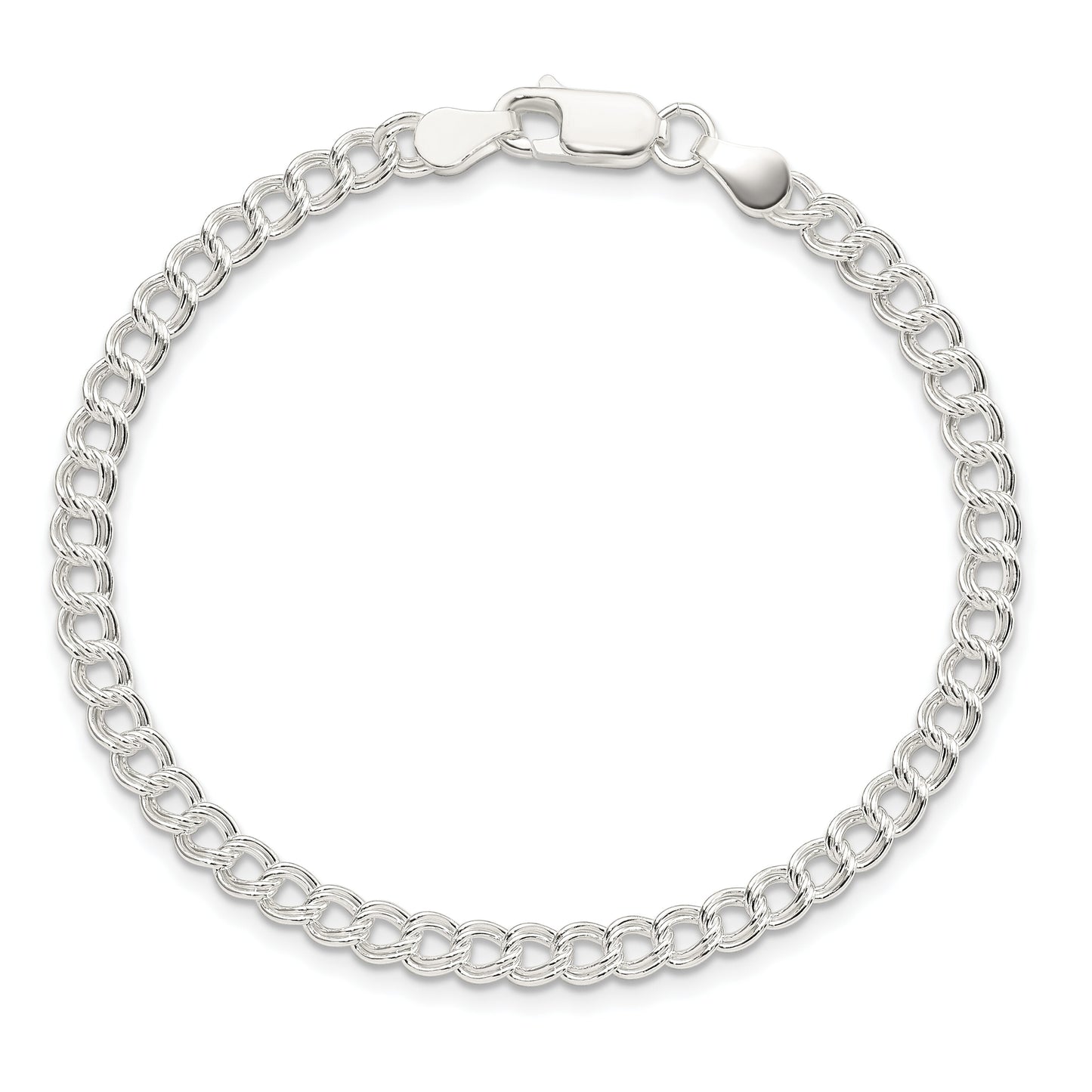 Sterling Silver Double Link Bracelet