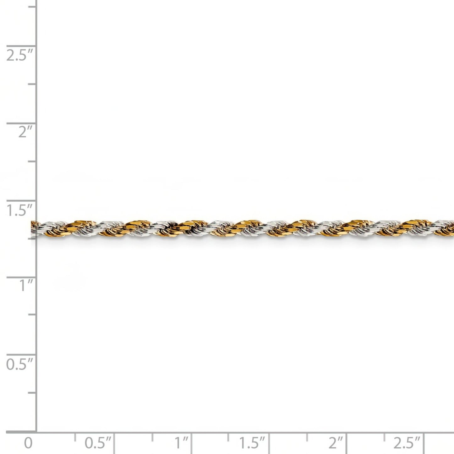 Sterling Silver & Vermeil Rope Link Bracelet