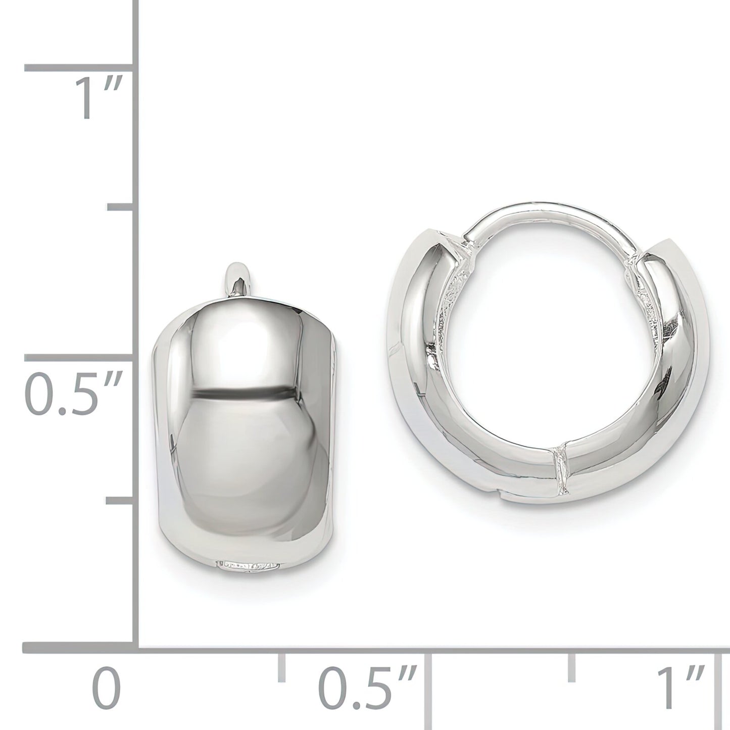 Sterling Silver Huggie Hoop Earrings Ear Jewelry