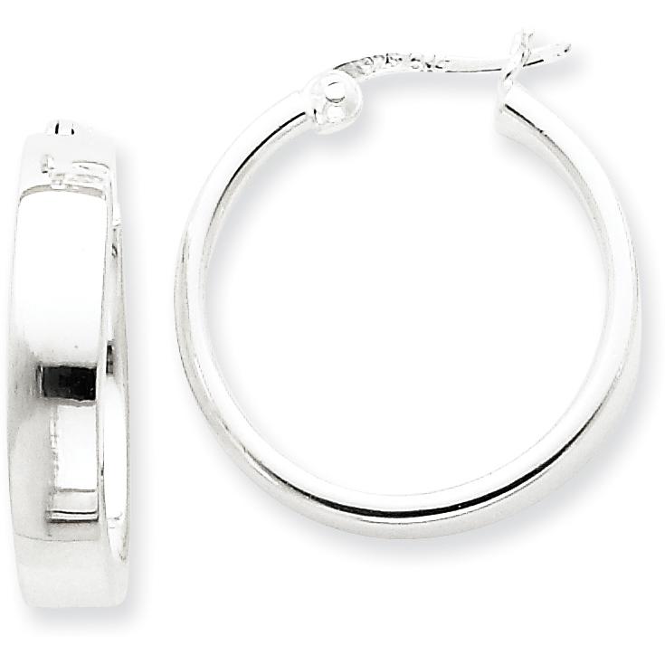 Sterling Silver Large Hoop Earrings Jewelry 27mm