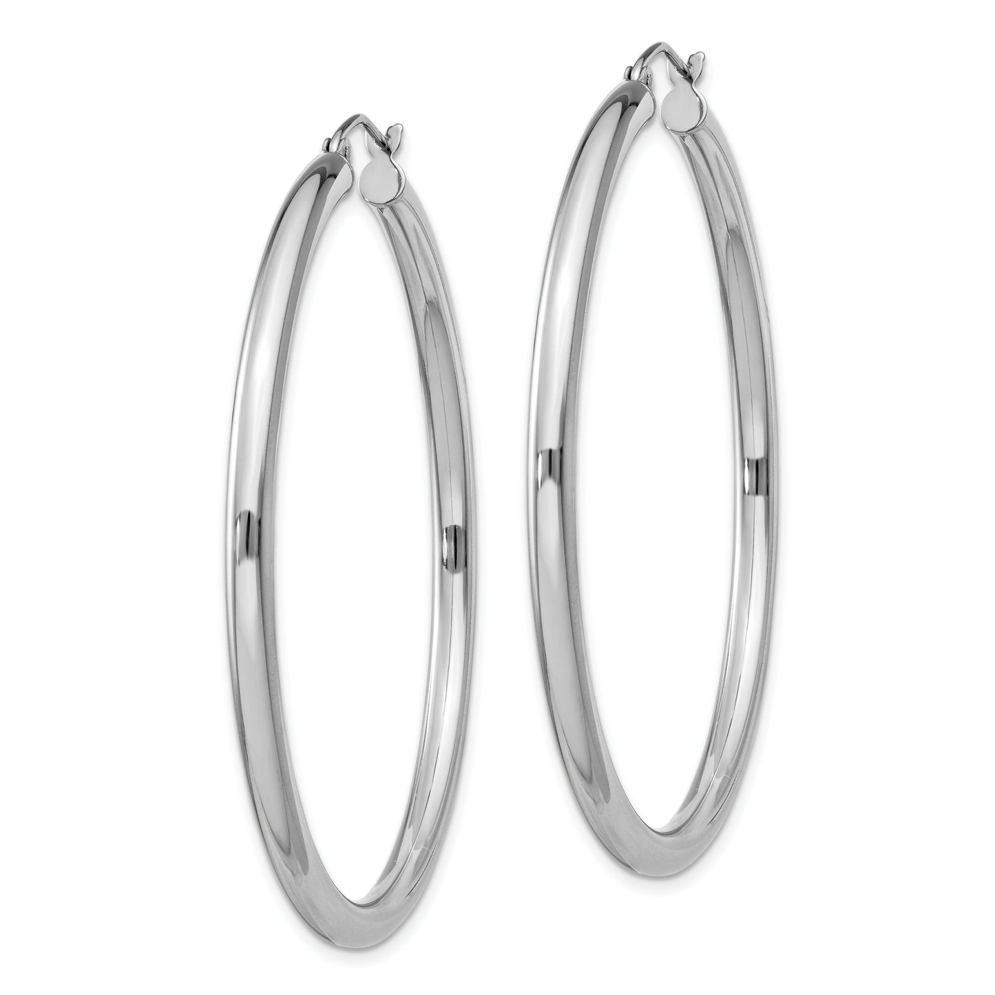 Sterling Silver Hoop Earrings 51mm