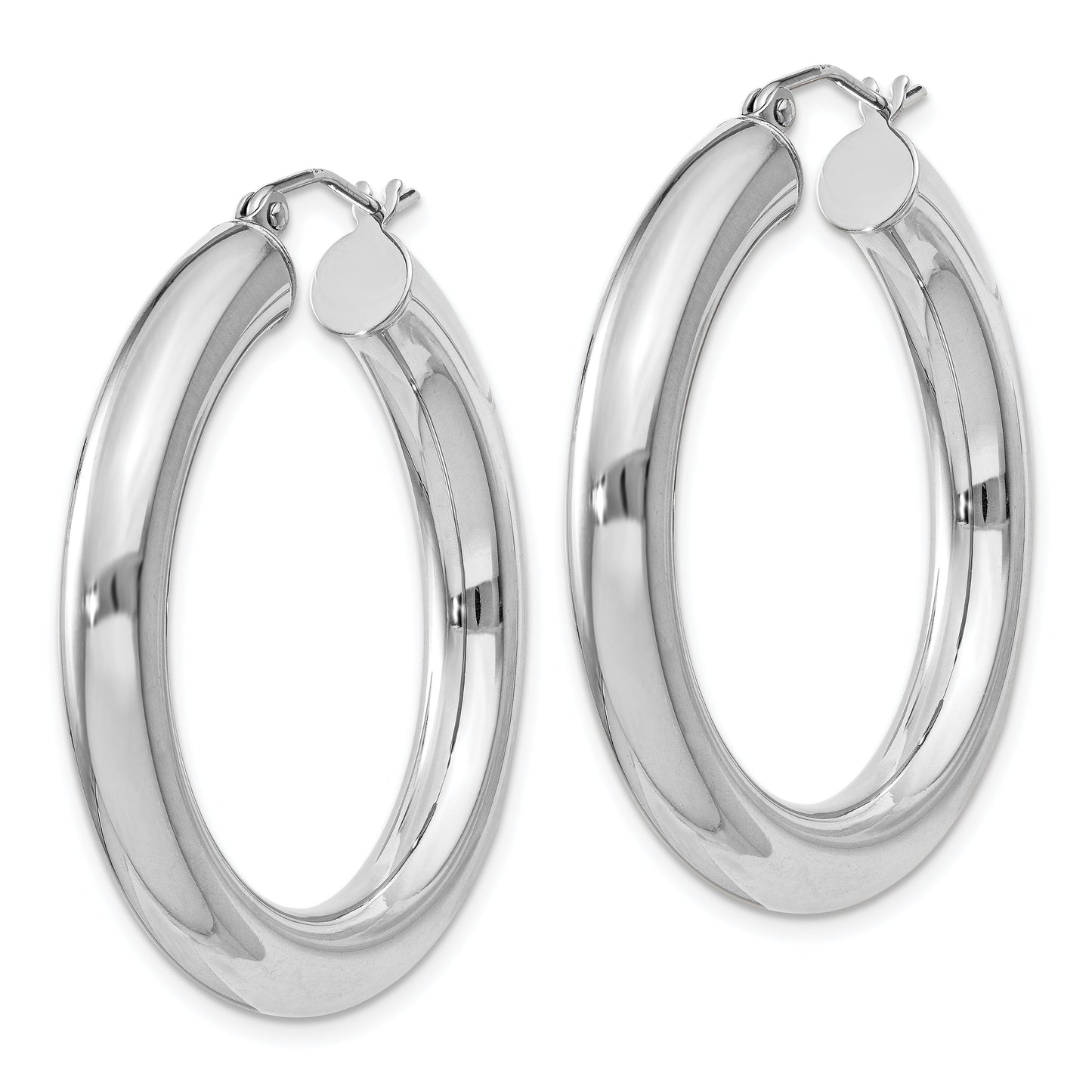 Sterling Silver Hoop Earrings 35mm