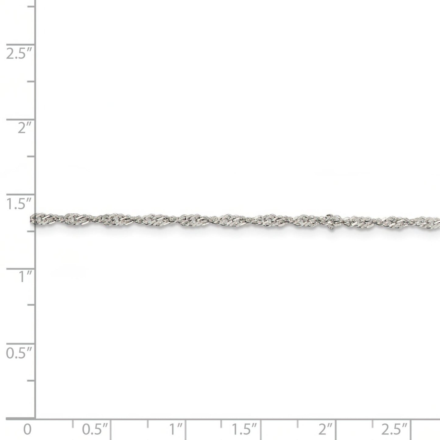 Sterling Silver Singapore Chain