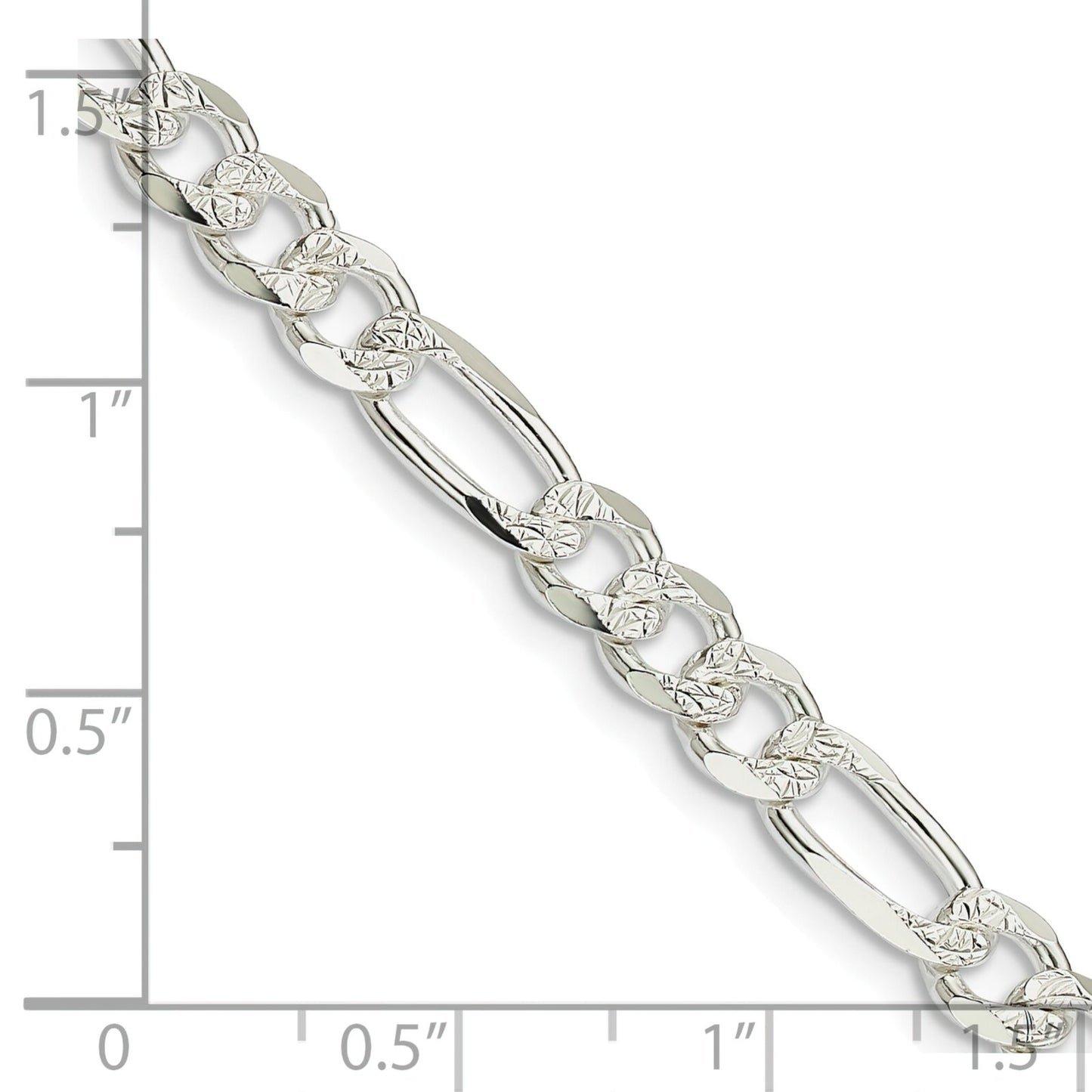 Sterling Silver Figaro Chain