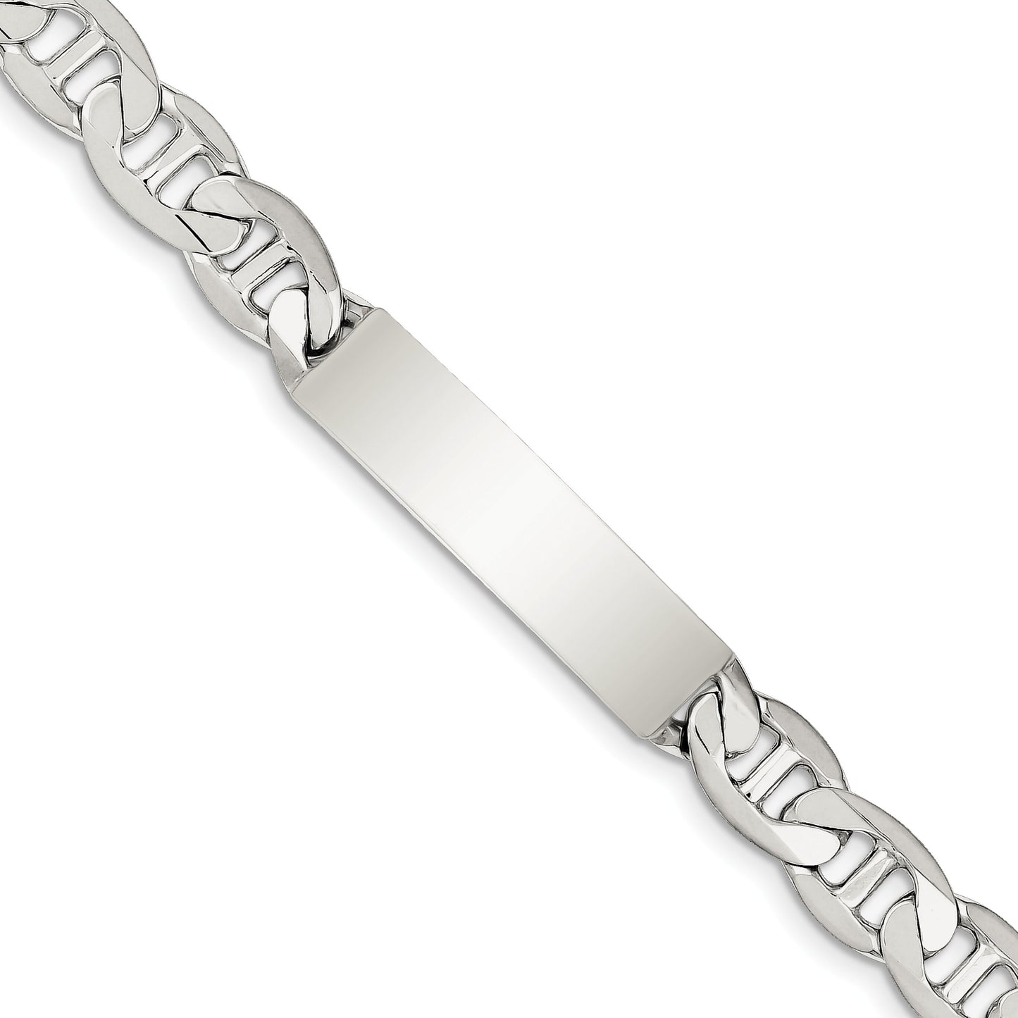 Sterling Silver Anchor ID Bracelet