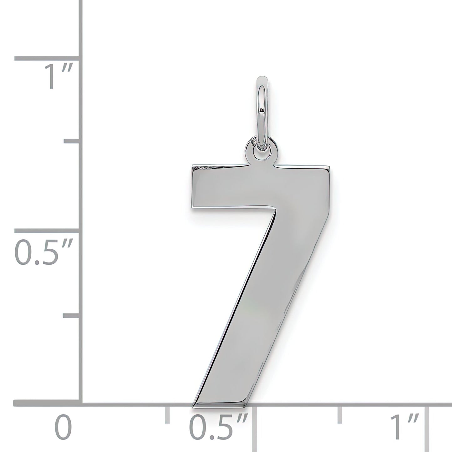 Sterling Silver Number 7 Charm