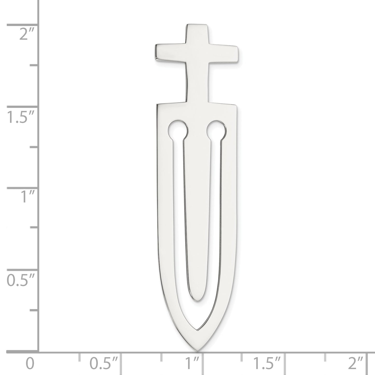 Sterling Silver Cross Bookmark Religious Gift Idea