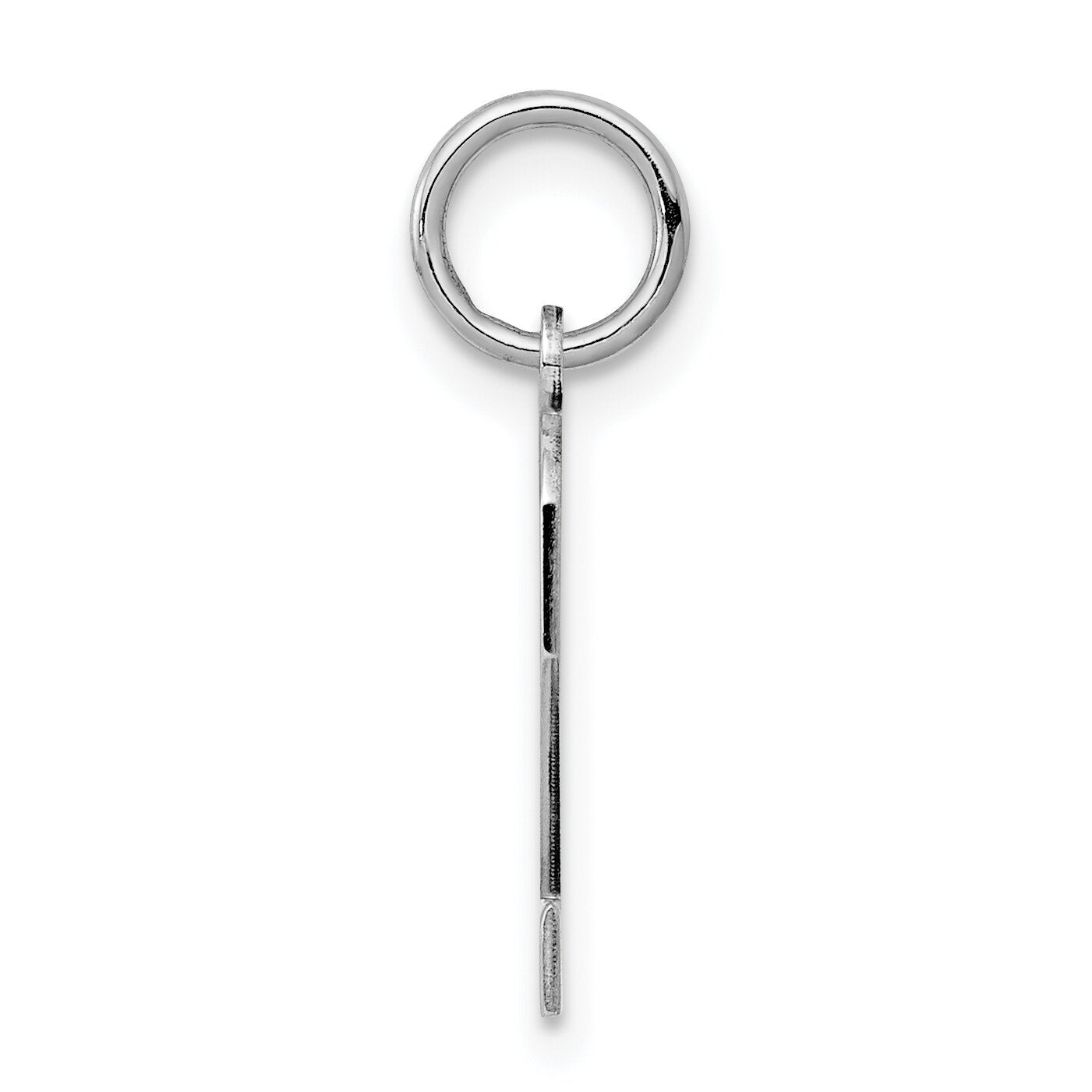 Sterling Silver Small Polished Number 2 Charm Pendant